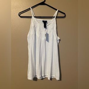New white daytrip tank top